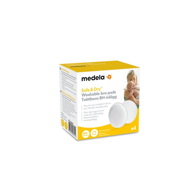 Medela 4-pack genanvendelige vaskbare ammeindlg. 