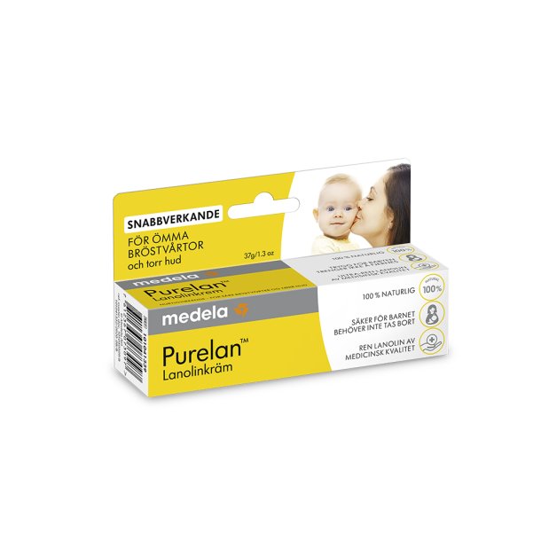 Medela Purelan 37 g. 100 % naturlig lanolin til mme revnede brystvorter.