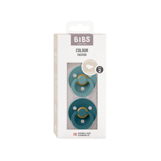2-pack BIBS Colour anatomisk latex sut str. 2. Island Sea/Forest Lake