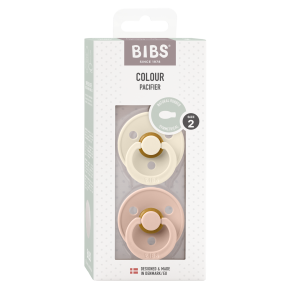 2-pack BIBS Colour symmetrisk latex sut str. 2. Ivory/Blush