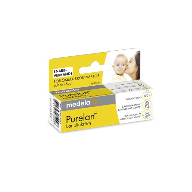 Medela Purelan 7 g. 100 % naturlig lanolin til mme revnede brystvorter.