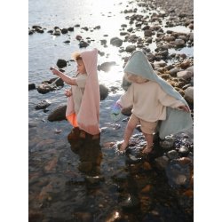 Mushie Babyh�ndkl�de med h�tte "Blush"