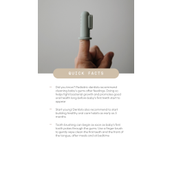 Mushie 2-pak. Finger Tandb�rste "Cambridge Blue/Sage"