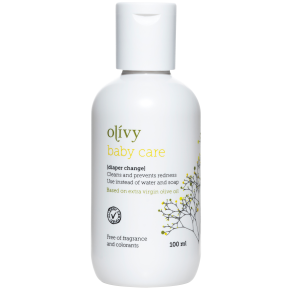 Olivy Baby Care sknsom pleje. Farvel rd numse, arp og hudirritationer. 100 ml - perfekt til rejsen