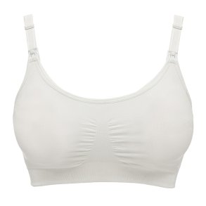 Medela komfortabel 3-i-1 amme- og pumpe BH, hvid , str. L